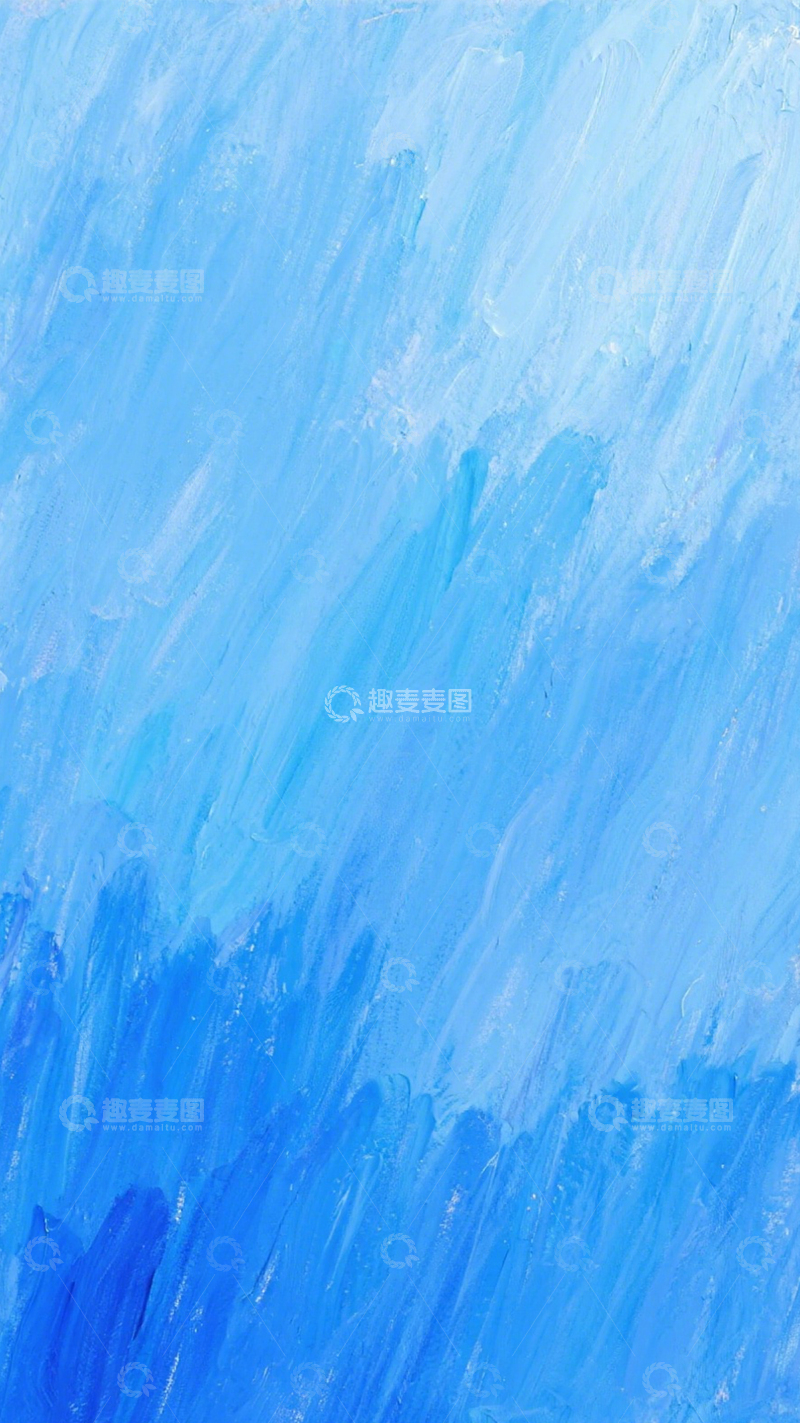 高清大图下载【趣麦麦图】蓝调笔触抽象质感1
