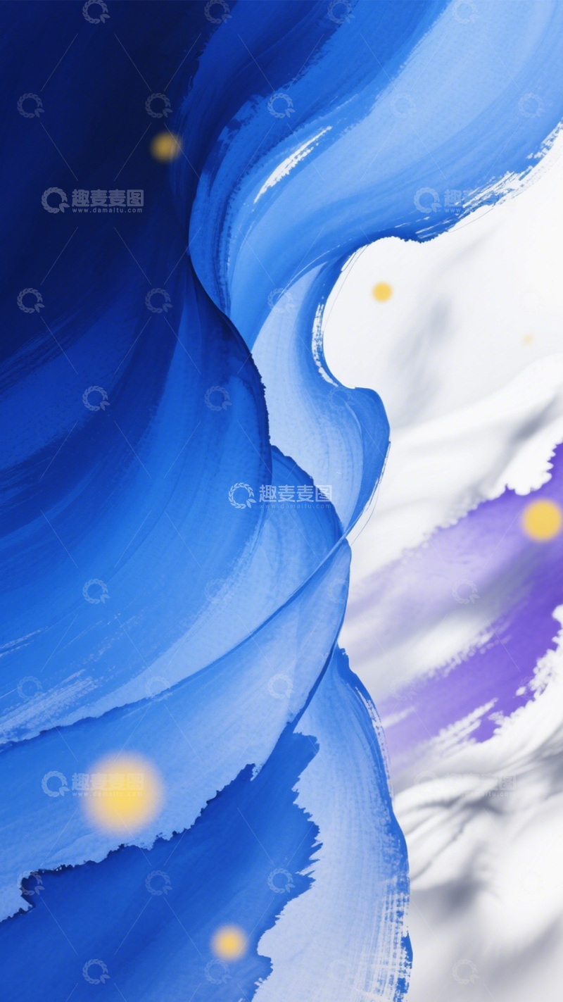 高清大图下载【趣麦麦图】蓝紫流体梦幻光斑1