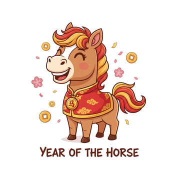 12卡通马年漫画