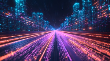 科幻数字隧道光影视觉