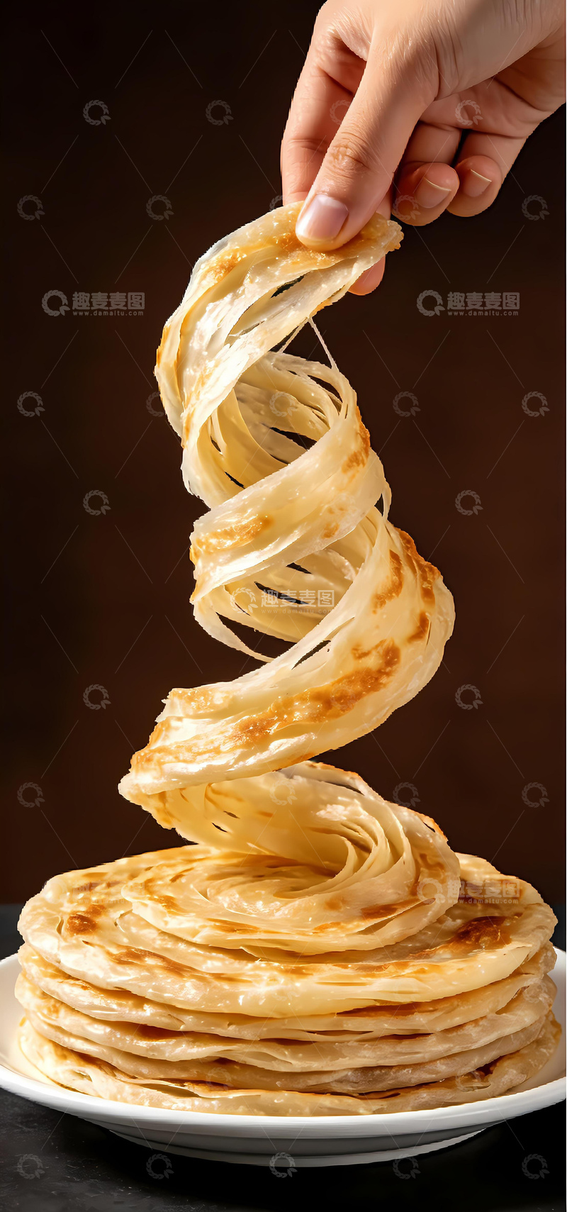 高清大图下载【趣麦麦图】非常美味的手抓饼