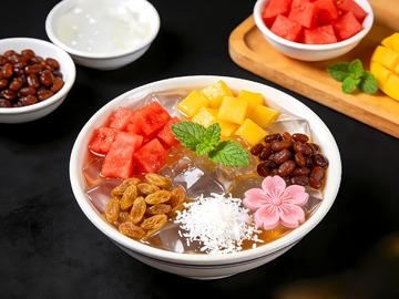 有食欲的一碗冰粉