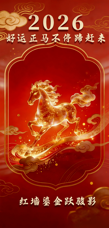 2026年金马迎春喜庆海报1