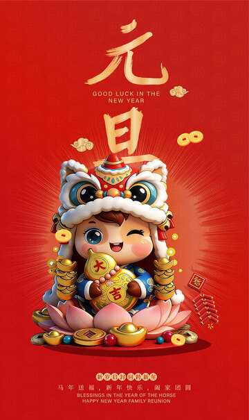 2026马年元旦海报