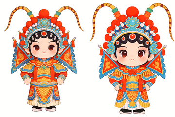 穆桂英卡通画像