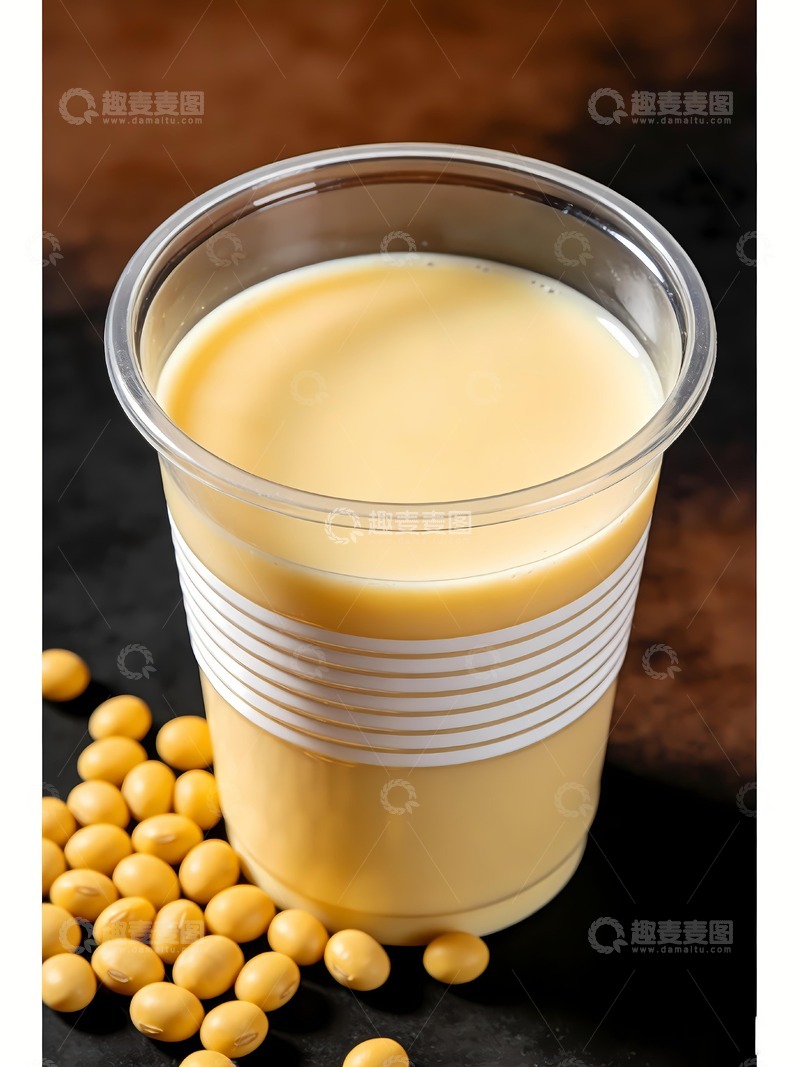 高清大图下载【趣麦麦图】一杯豆浆早点