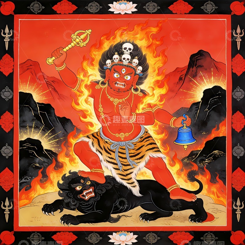 高清大图下载【趣麦麦图】唐卡绘画艺术