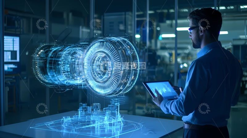 高清大图下载【趣麦麦图】科技工业虚拟显示操作