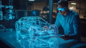 未来科技汽车设计渲染图