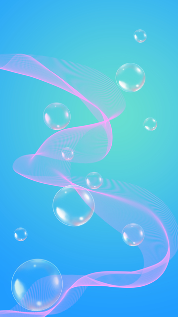 梦幻气泡流动背景设计
