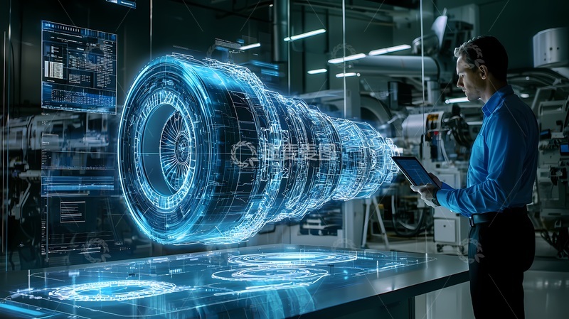 高清大图下载【趣麦麦图】科幻感工业技术演示图