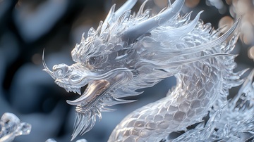 冰雕龙雕塑艺术佳作