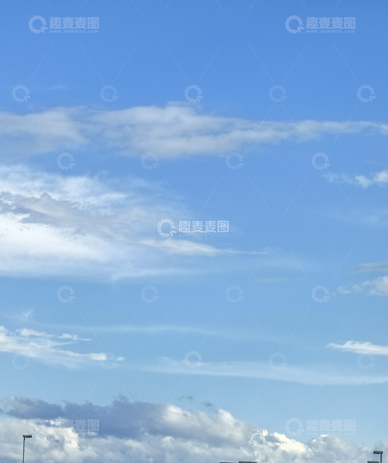 高清大图下载【趣麦麦图】蓝天白云晴空万里1