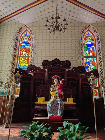 宗教场景彩绘雕像室内装饰