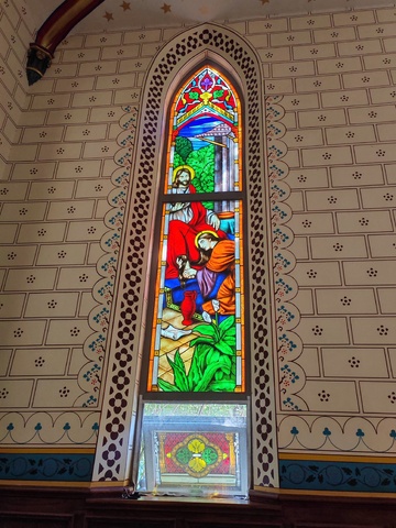 教堂彩色玻璃窗宗教信仰