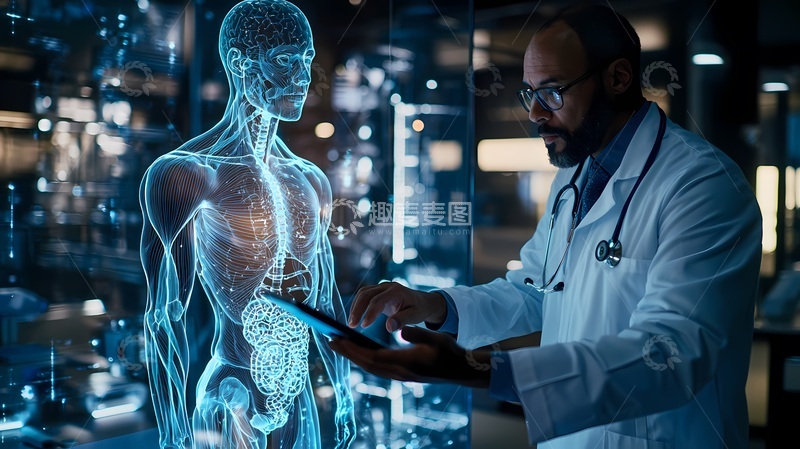 高清大图下载【趣麦麦图】未来医学科技研究