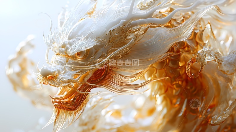 高清大图下载【趣麦麦图】琉璃质感神兽雕塑艺术展示