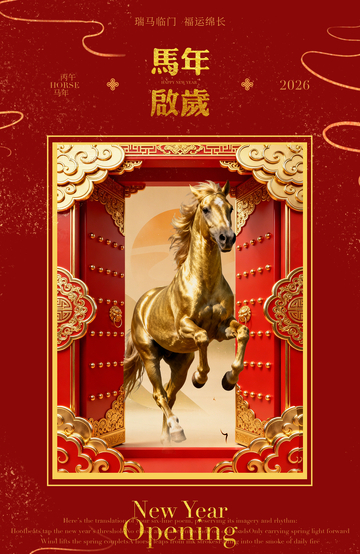 瑞马迎春福满门