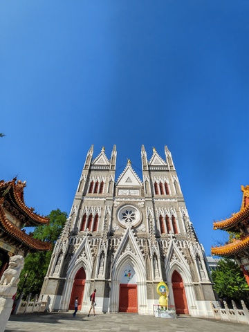 哥特式教堂建筑风光