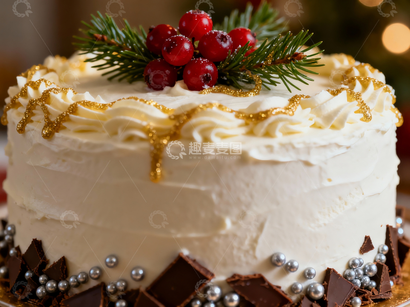 源文件下载【趣麦麦图】圣诞主题蛋糕摄影1