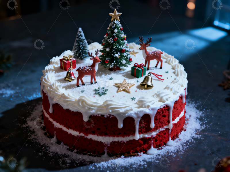 源文件下载【趣麦麦图】圣诞主题蛋糕2