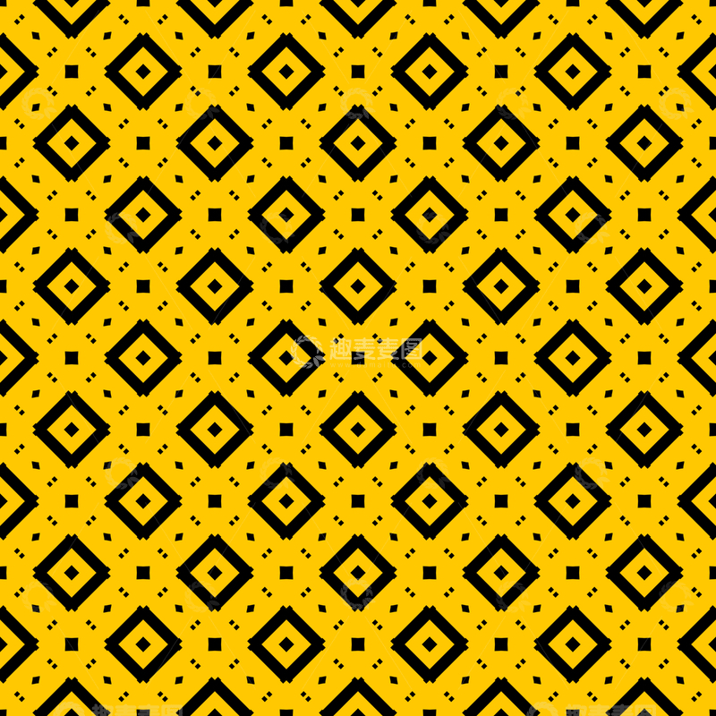 源文件下载【趣麦麦图】黄黑几何花纹背景图92