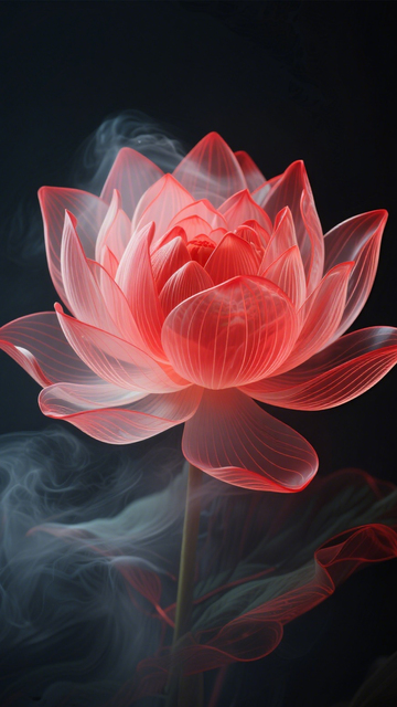 红荷青烟国风氛围