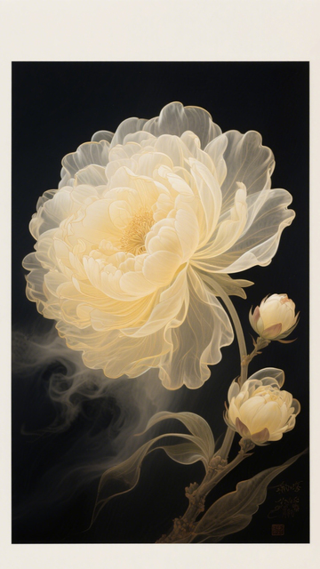 黑金牡丹国风奢华2