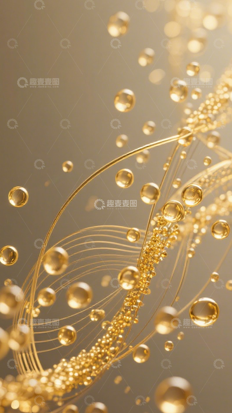 高清大图下载【趣麦麦图】金液曲线奢华质感1