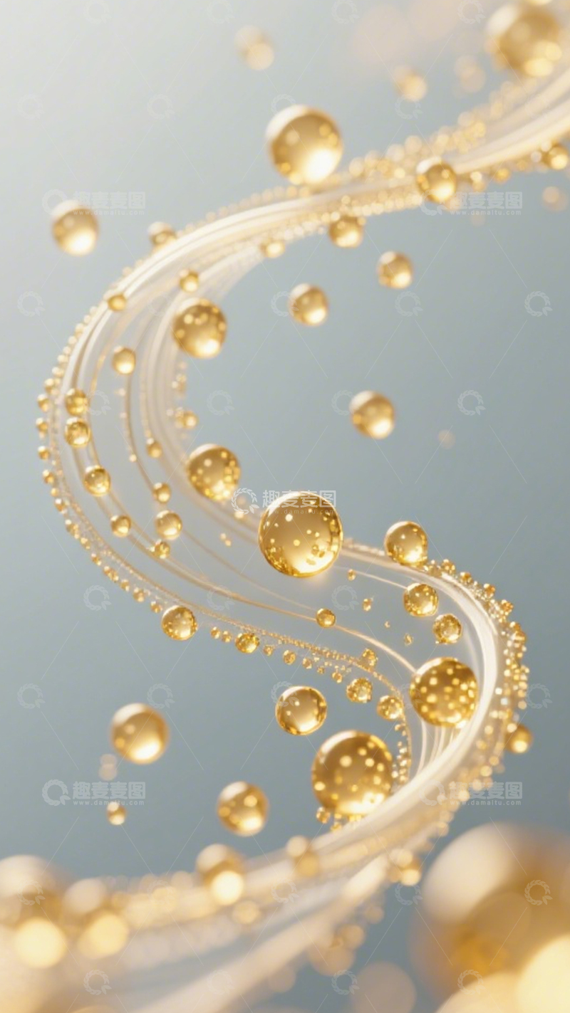 高清大图下载【趣麦麦图】金液曲线奢华质感2