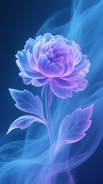紫蓝牡丹青烟幻境1