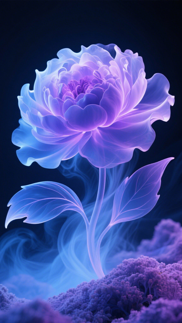 紫蓝牡丹青烟幻境3