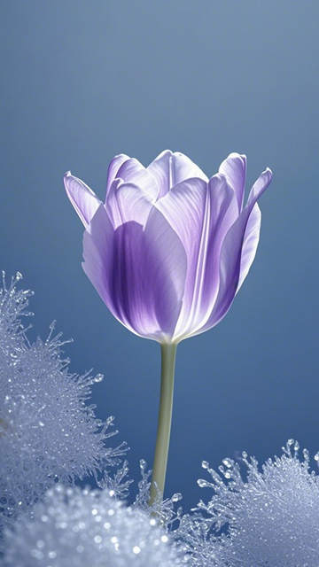蓝调郁金香通透质感2