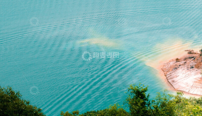 高清大图下载【趣麦麦图】万绿湖山水景观碧水沙石自然风光摄影