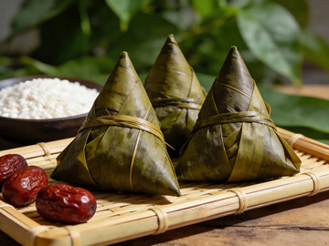 传统端午节粽子美食摄影