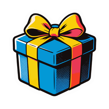 复古卡通礼盒设计元素