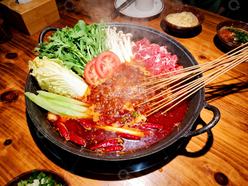 高清大图下载【趣麦麦图】麻辣火锅美食摄影1