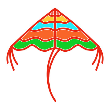 卡通风筝设计图案