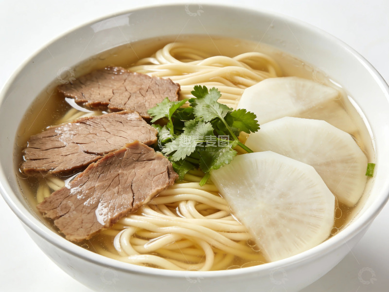 高清大图下载【趣麦麦图】清汤牛肉面美食摄影图片