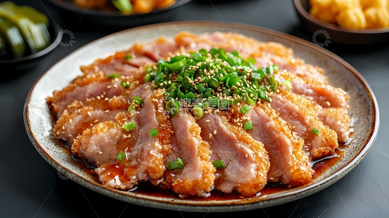 高清大图下载【趣麦麦图】日式猪排盖饭美食摄影