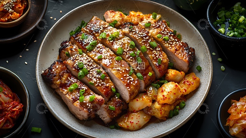 高清大图下载【趣麦麦图】日式烤肉拼盘美食摄影图片