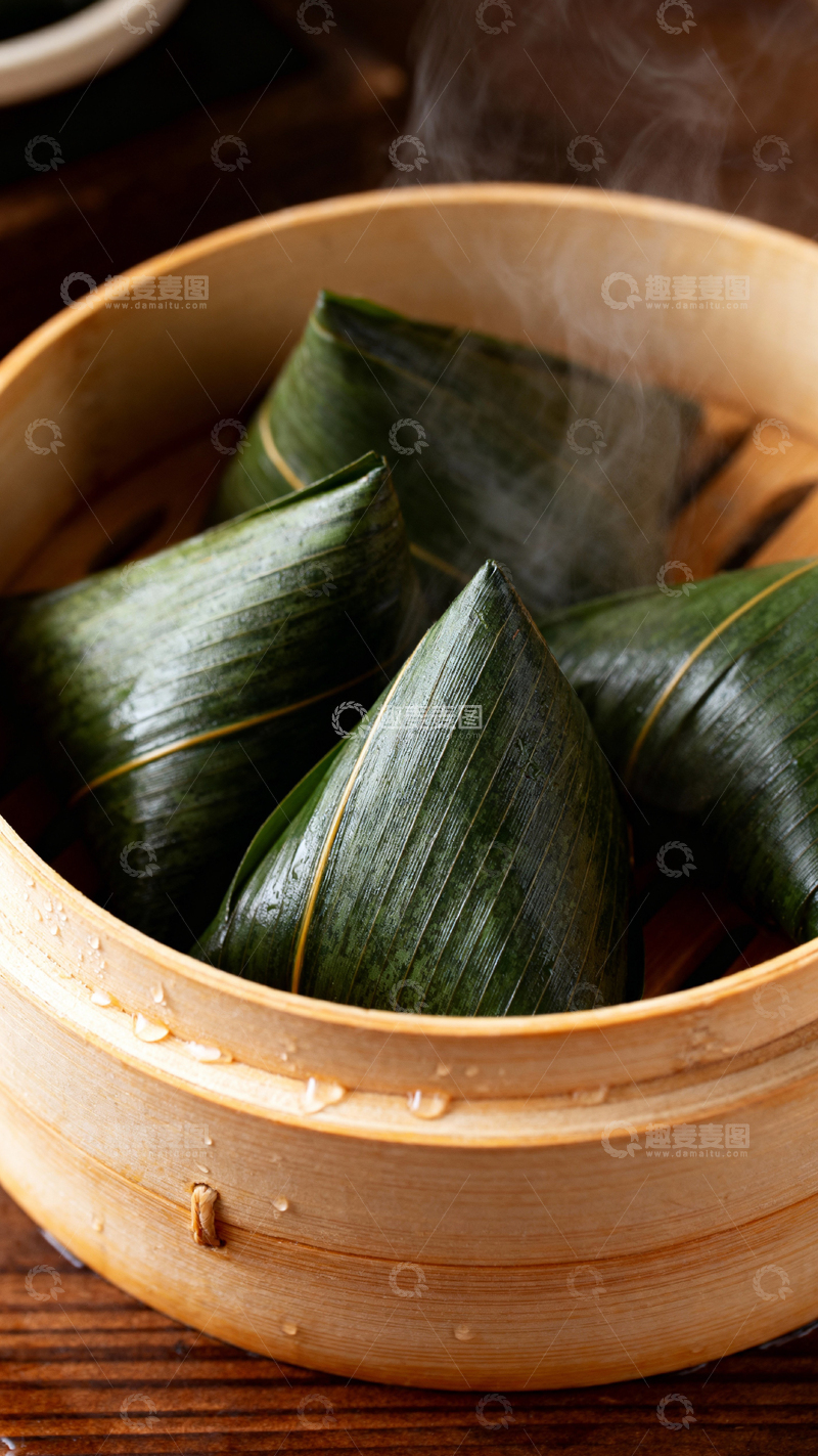 高清大图下载【趣麦麦图】端午节粽子背景_竖屏003