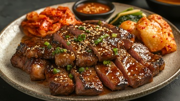 韩式烤肉美食摄影图片展示
