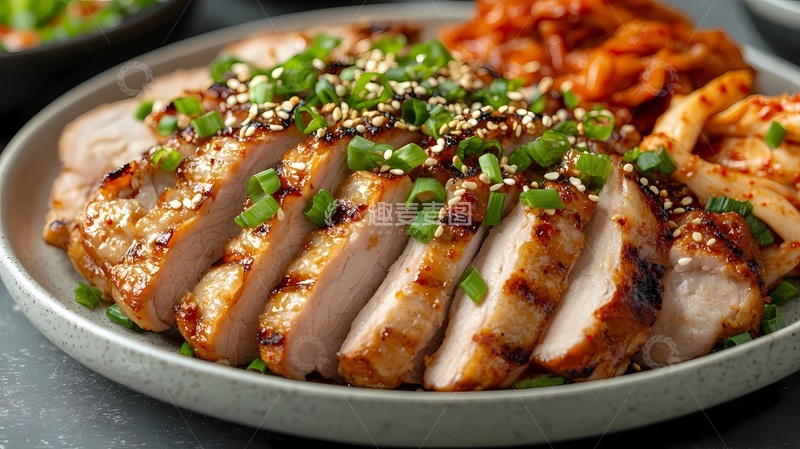 高清大图下载【趣麦麦图】烤肉盘餐美食摄影