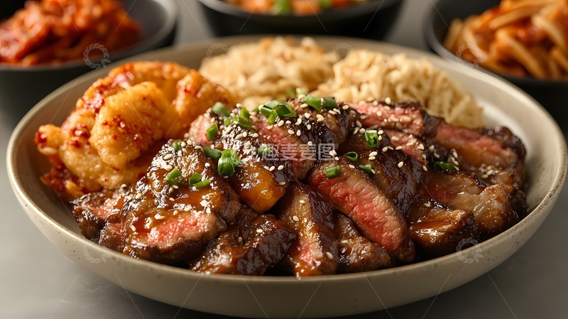 高清大图下载【趣麦麦图】韩式烤肉美食摄影图片