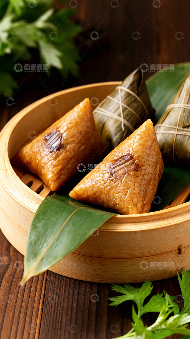 高清大图下载【趣麦麦图】端午节粽子背景_竖屏013