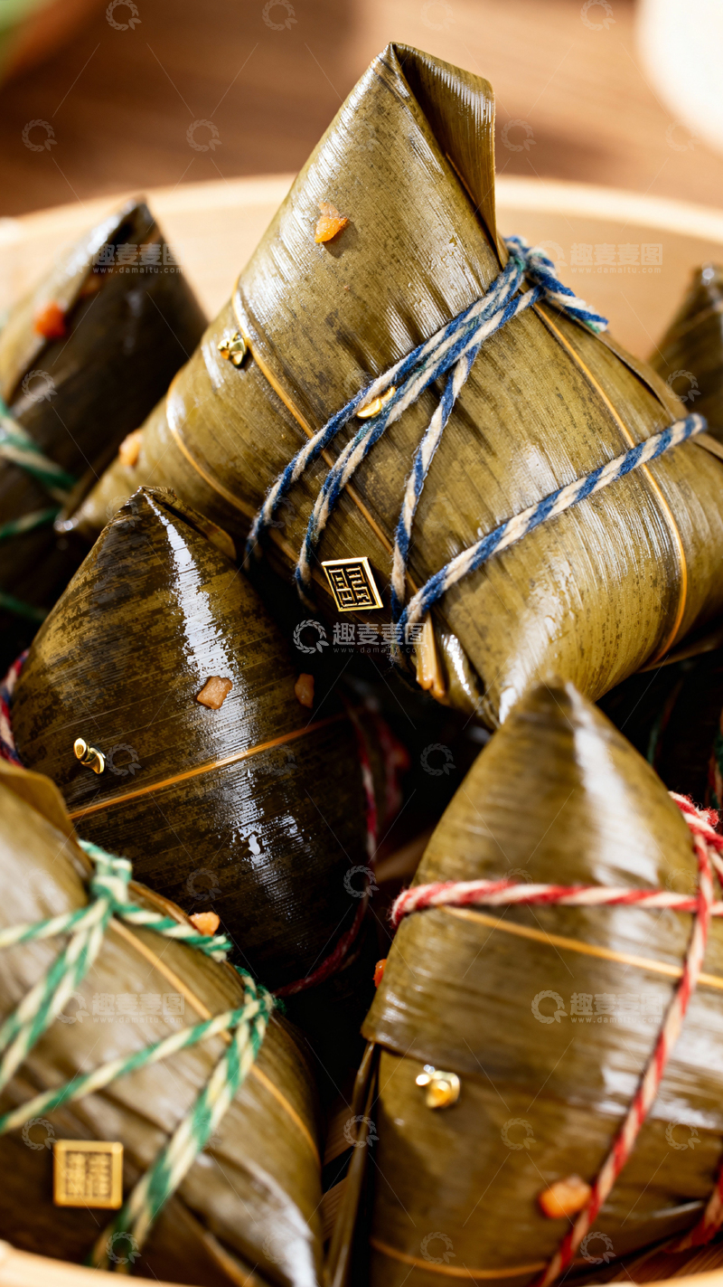 高清大图下载【趣麦麦图】端午节粽子背景_竖屏023