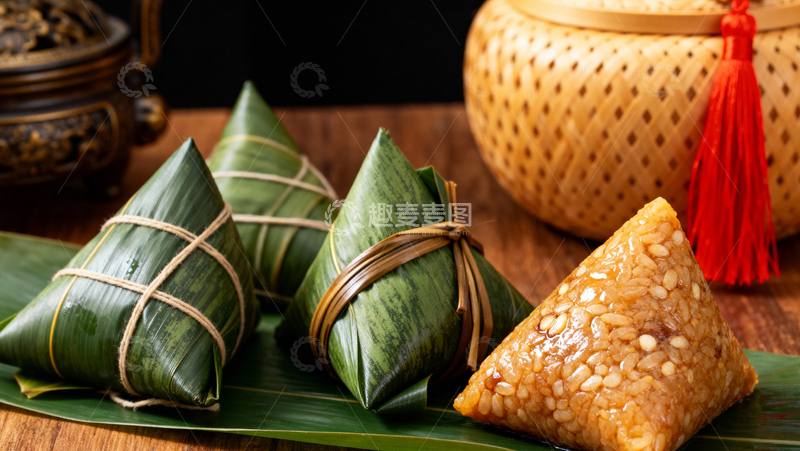 高清大图下载【趣麦麦图】-端午节粽子背景013