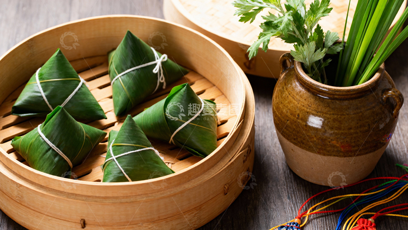 高清大图下载【趣麦麦图】端午节粽子背景016