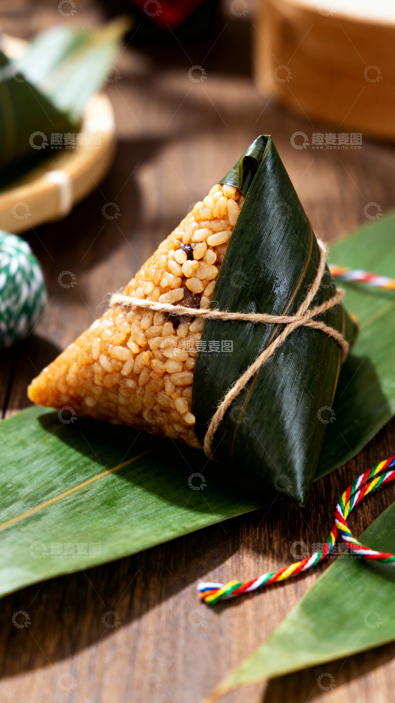 高清大图下载【趣麦麦图】端午节粽子背景_竖屏021